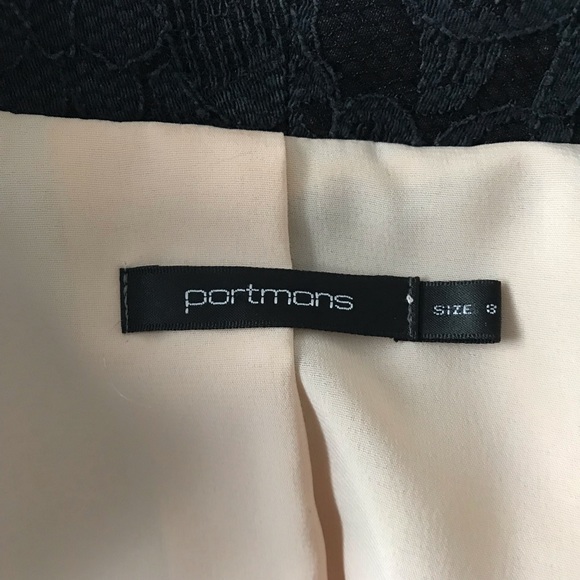 ~SOLD~ PORTMANS Size 8 Black Lace Blazer - Picture 11 of 16